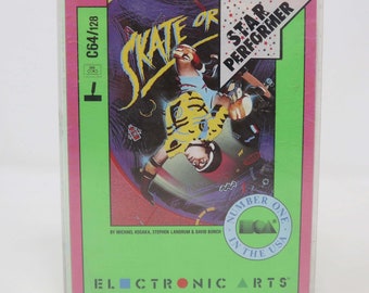 Vintage 1987 80s Commodore 64 128 C64 Skate or Die Cassette Tape