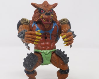 Vintage 1991 90er Jahre Playmates Toys Teenage Mutant Ninja Turtles (TMNT) Rahzar Action Figur