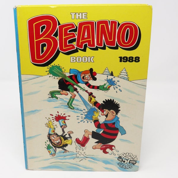 Vintage 1988 80s The Beano Comic Strip Story Children's Annual Book Dennis The Menace Gnasher Retro