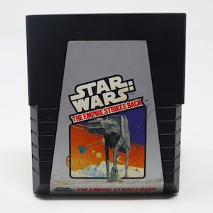 Vintage 1982 80s Atari 2600 Parker Star Wars Imperium kontratakuje gra wideo Cartridge Cartridge