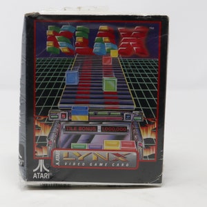 Tarjeta de videojuego portátil Klax Atari Lynx vintage de los años 90, en caja, sellada de fábrica, rara, Tears Arcade Puzzle Retro