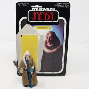 Vintage 1983 80s Kenner Star Wars Return Of The Jedi ROTJ Bib Fortuna Action Figure Complete + Cardback Rare