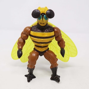Vintage 1983 80s MOTU He-Man Masters Of The Universe Buzz-Off Near Complete Action Figure