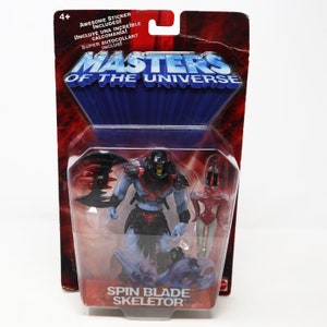 2002 Mattel He-Man MOTU Masters of the Universe Modern Series Spin Blade Skeletor Action Figure Carded MOC
