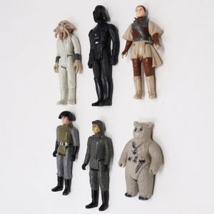 Lote de figuras de acción vintage de Kenner de Star Wars: El regreso del Jedi, ROTJ: El Imperio Contraataca, ESB, de los años 70 y 80