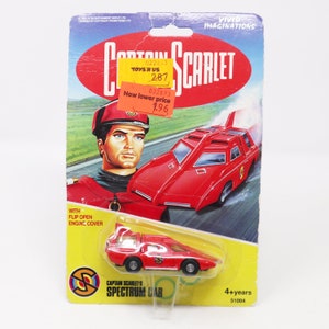 Vintage 1993 90 Vivid Imaginations Captain Scarlet e The Mysterions 51004 Captain Scarlet&#39;s Spectrum Car Vehicle Carded MOC selado