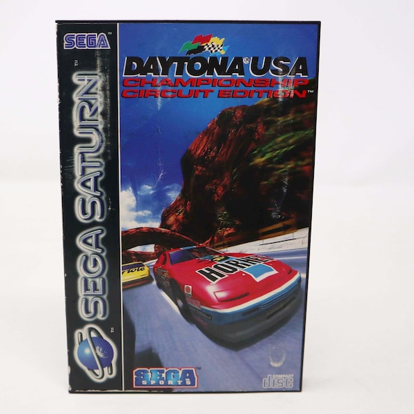 Vintage 1995 90s Sega Saturn Daytona USA Championship Circuit Edition Video Game Pal & French Secam 1-2 Players