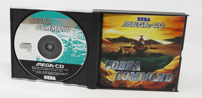 Vintage 1992 90s Sega Mega-cd System Sol-feace Cobra Command Compact ...