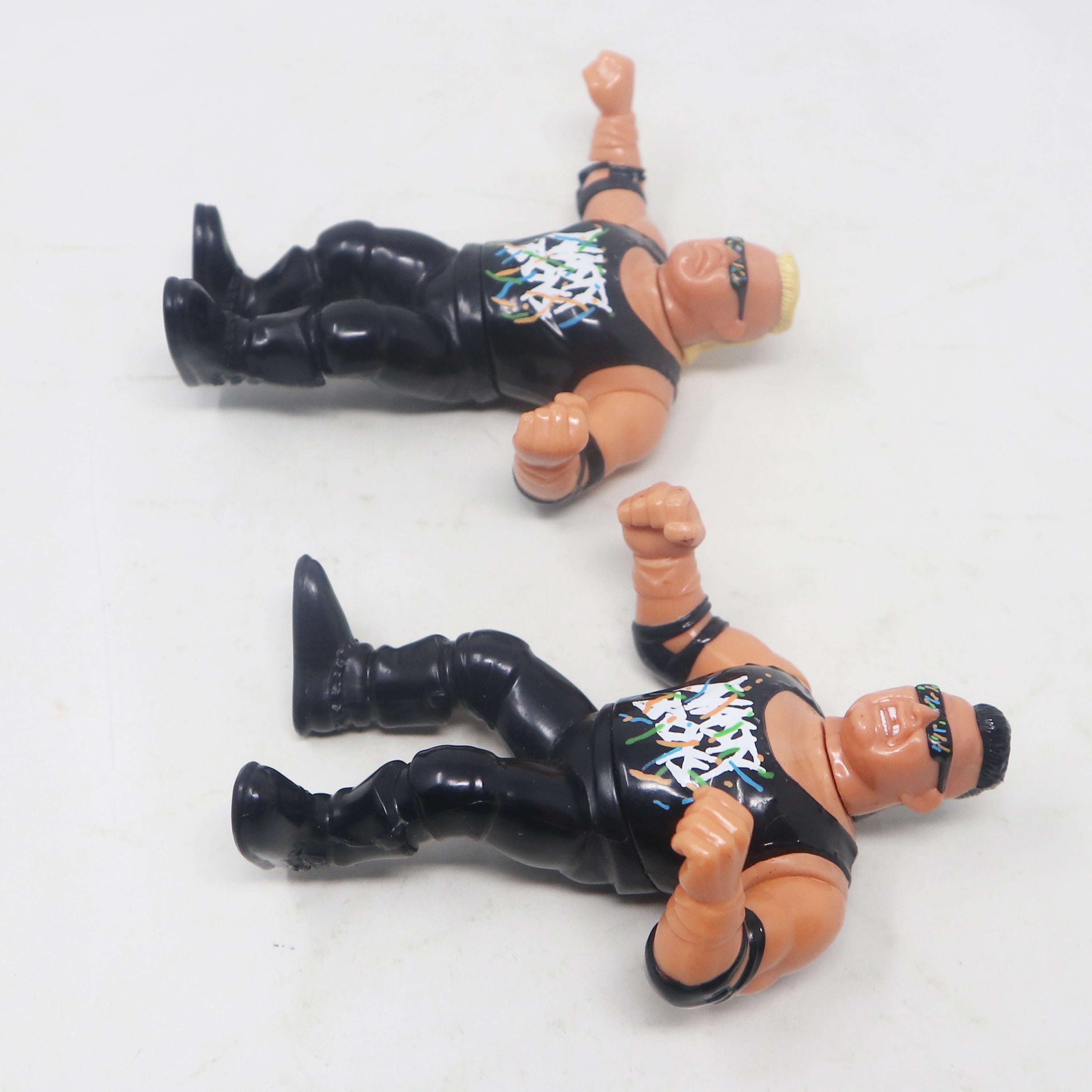 Vintage 1991 90s Hasbro WWF Wrestling Series 3 Tag Teams Nasty