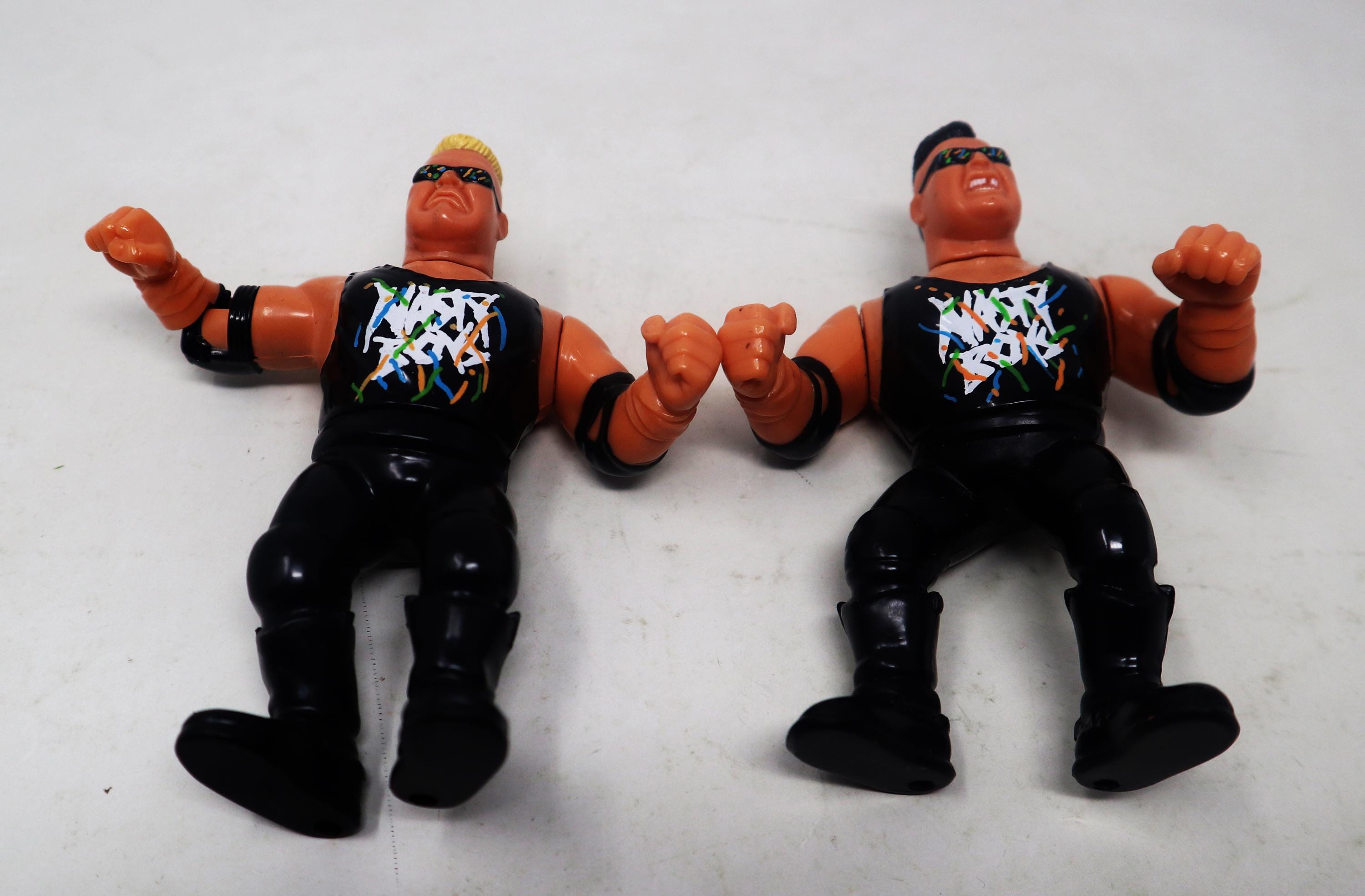 Vintage 1991 90s Hasbro WWF Wrestling Series 3 Tag Teams Nasty