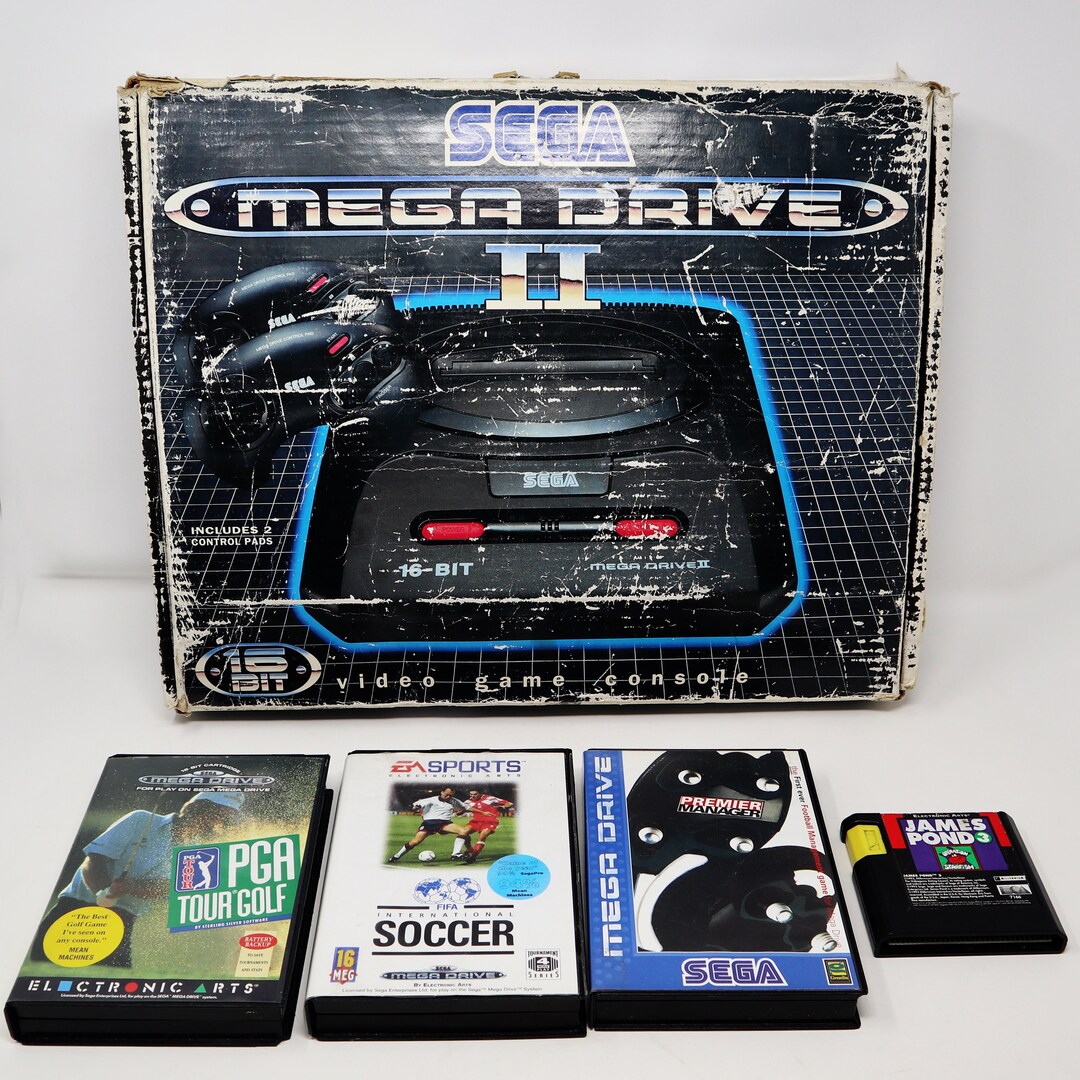 Vintage Sega Mega Drive Megadrive II 2 16-bit Console MK