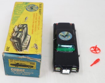 美品　コーギー　ブルース・リー 　グリーン・ホーネット　 ブラックビューティー号 ヴィンテージ コーギートイズ 268 グリーンホーネット ブラック