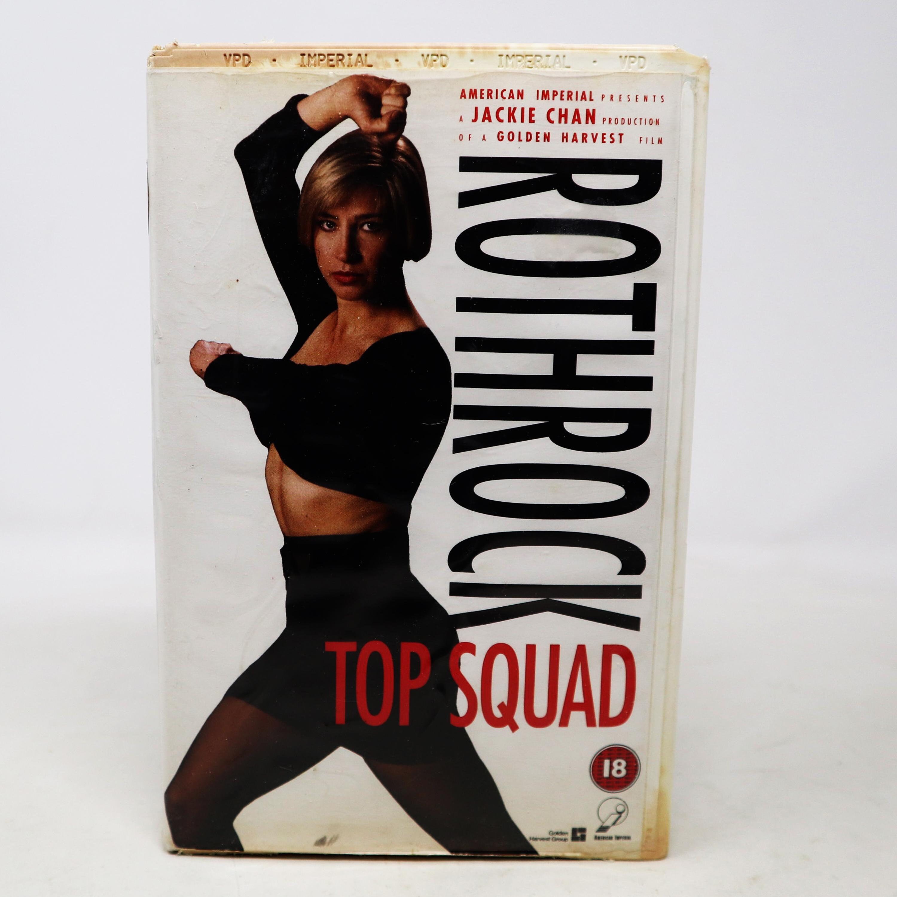 Vintage Cynthia Rothrock Top Squad VHS Video Home System Tape Rare Big Box Ex-Rental Version Martial Arts