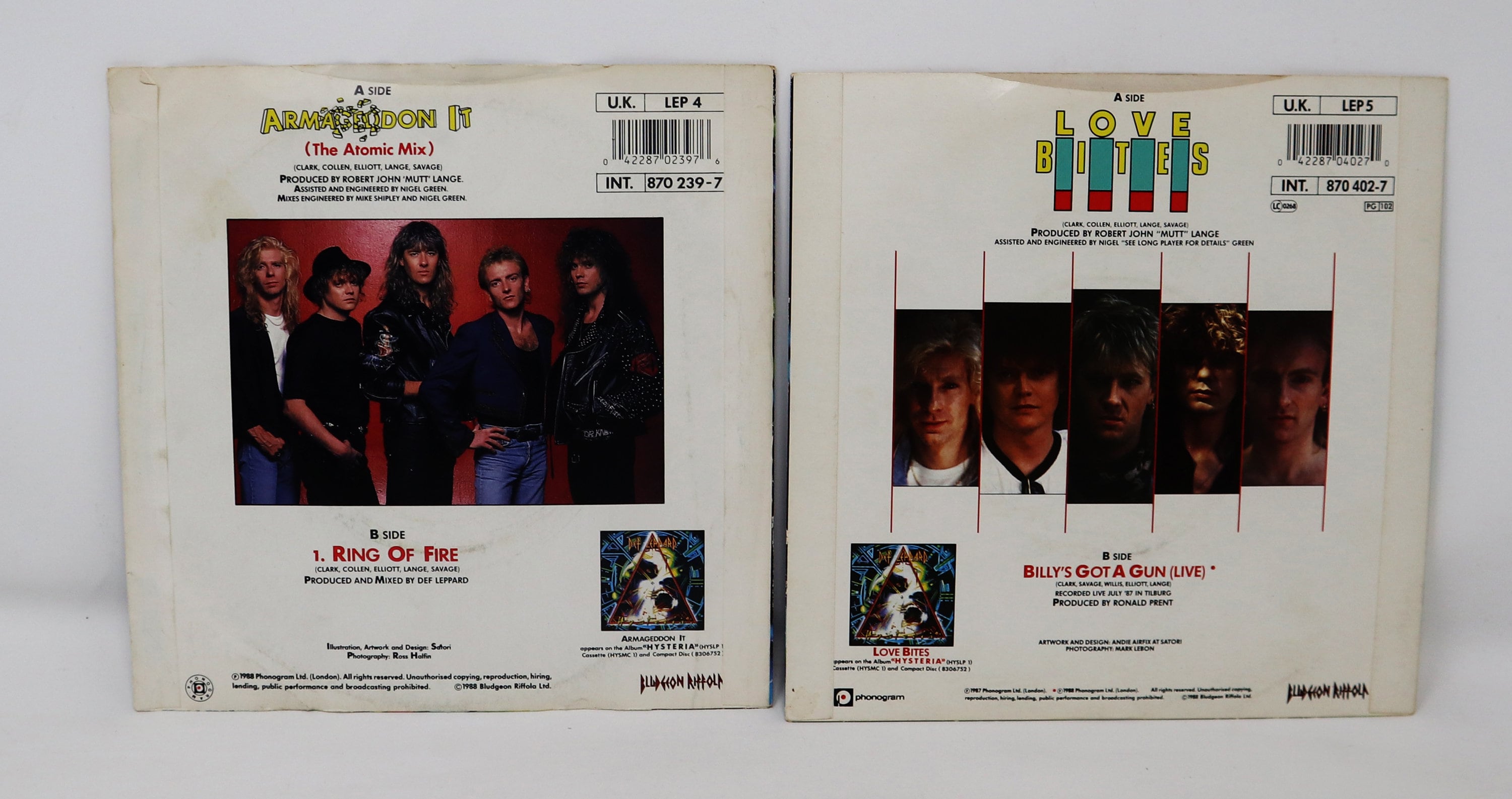 Vintage 1988 80s Phonogram Def Leppard - Armageddon It (the