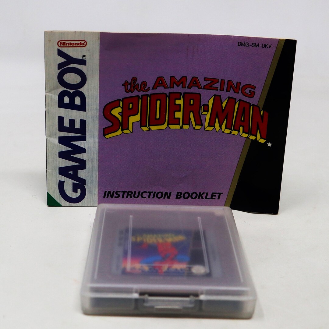 Vintage 1990 90s Game Boy Compact Video Game System Marvel the Amazing ...