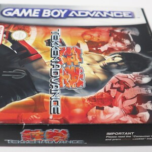 Vintage 2001 Nintendo Game Boy Advance Tekken Advance Cartridge Video Game Boxed Pal image 3