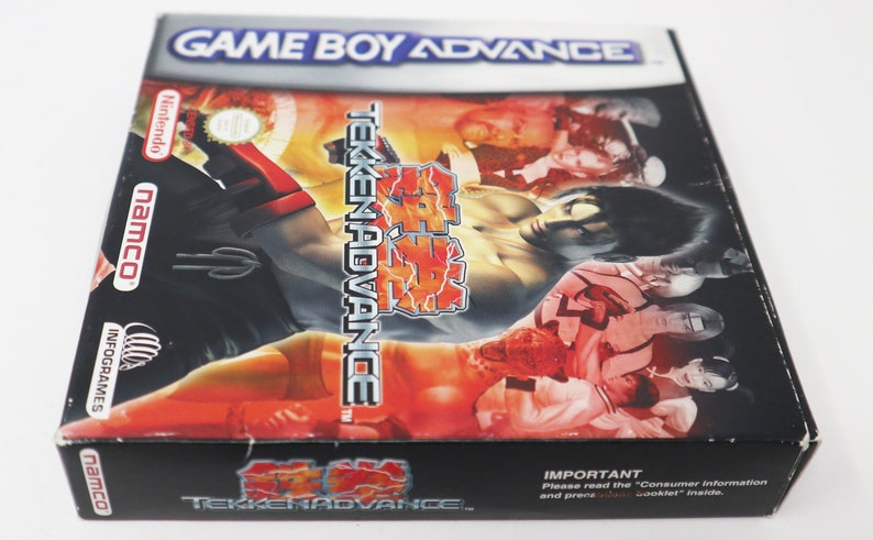 Vintage 2001 Nintendo Game Boy Advance Tekken Advance Cartridge Video Game Boxed Pal image 3