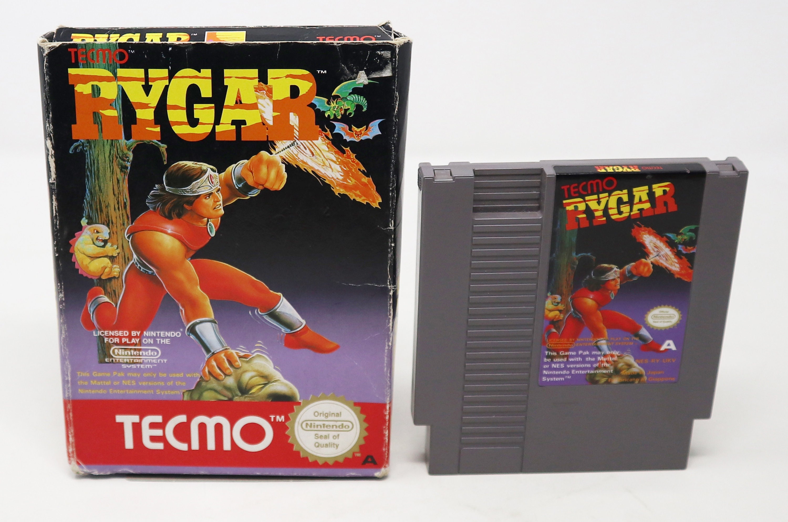 Vintage 1990 90s Nintendo Entertainment System NES Tecmo Rygar