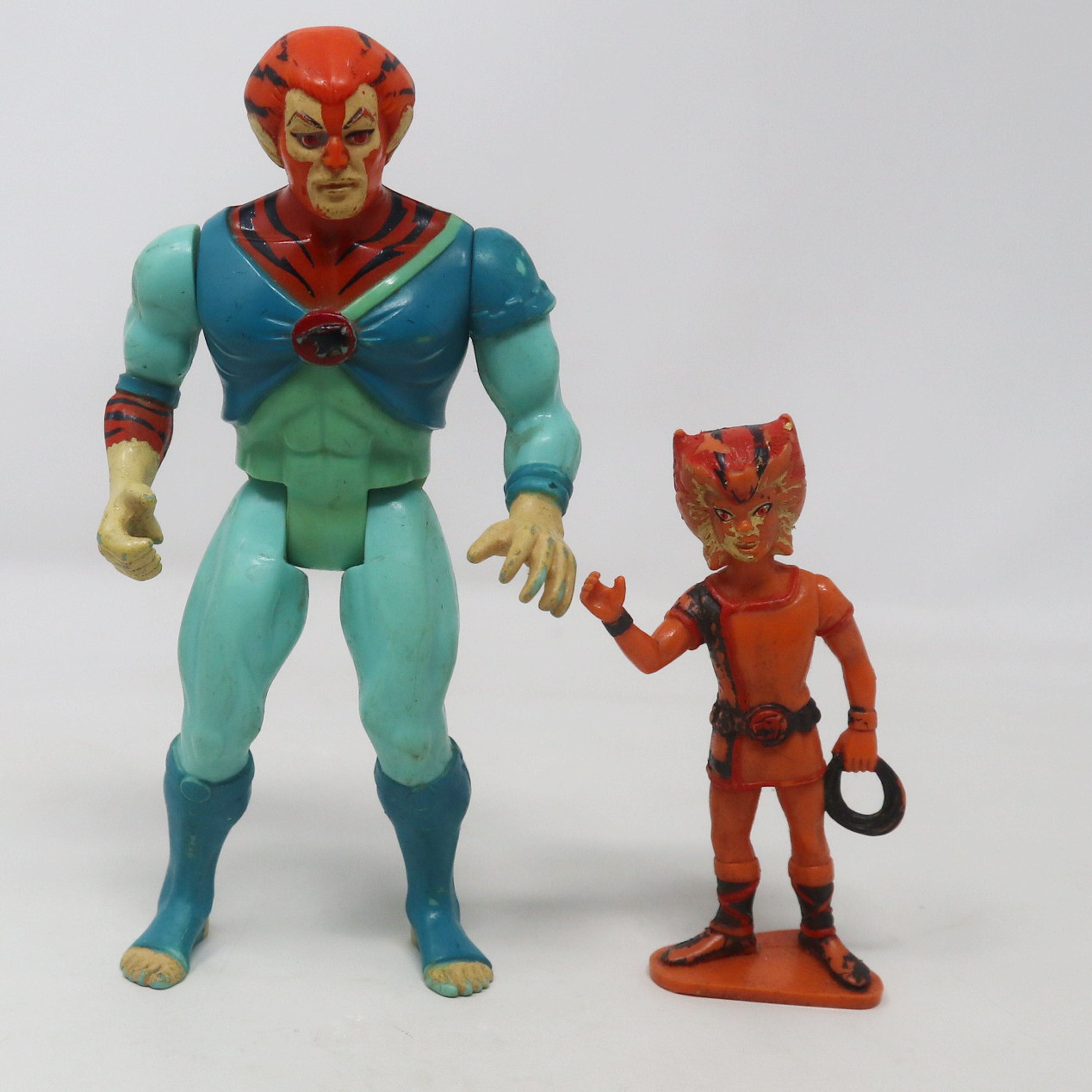 Vintage 1985 80s LJN Toys Thundercats Adult Tygra + Wilykat Action