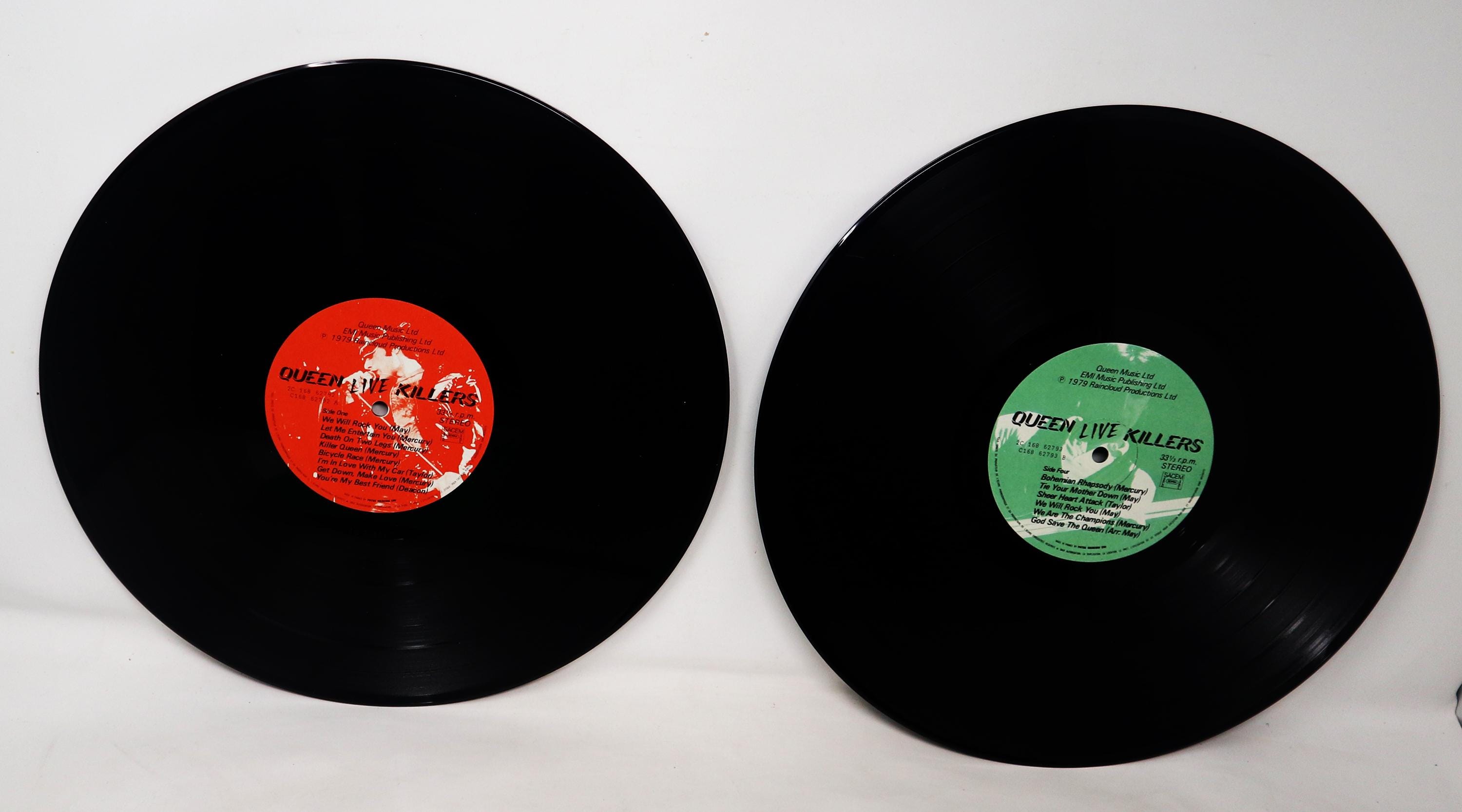 Vintage 1979 EMI Records Queen - Live Killers 12
