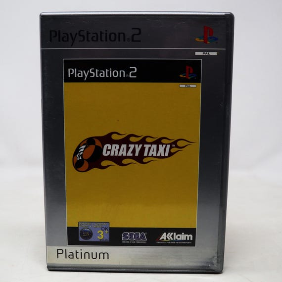 Vintage 2001 Sony Playstation 2 PS2 Crazy Taxi Car Racing Video