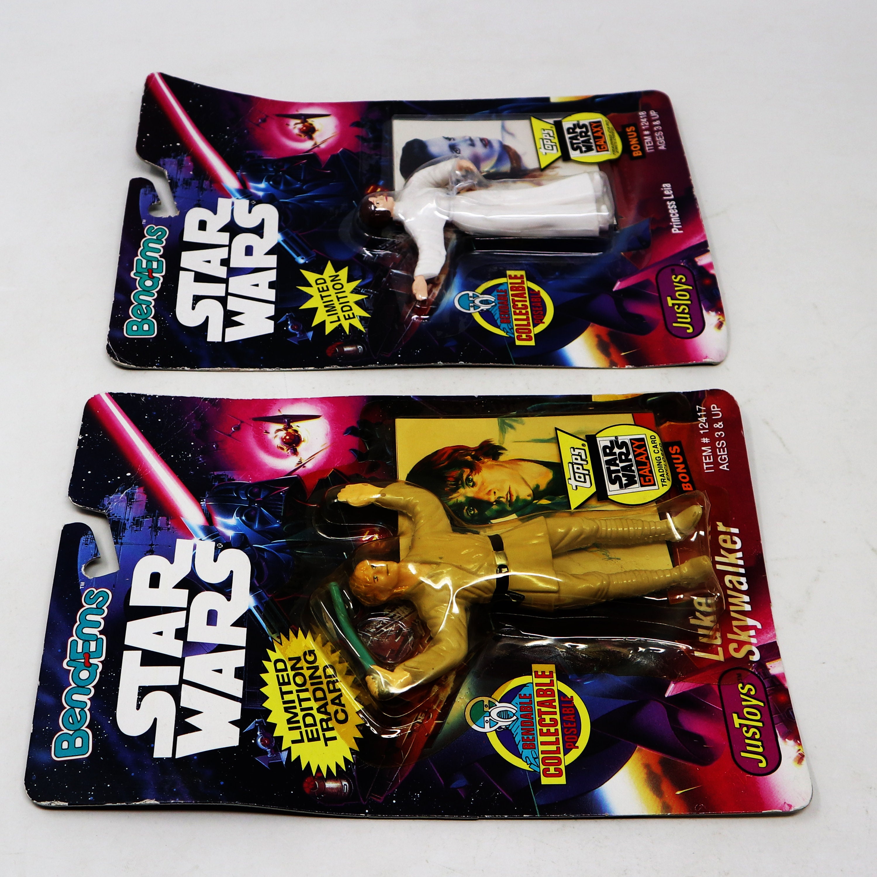 Vintage 1993 90s Justoys Bend-ems Star Wars Luke Skywalker