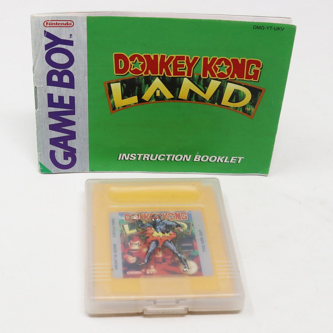 Vintage 1990 90s Game Boy Compact Video Game System Donkey Kong Land ...