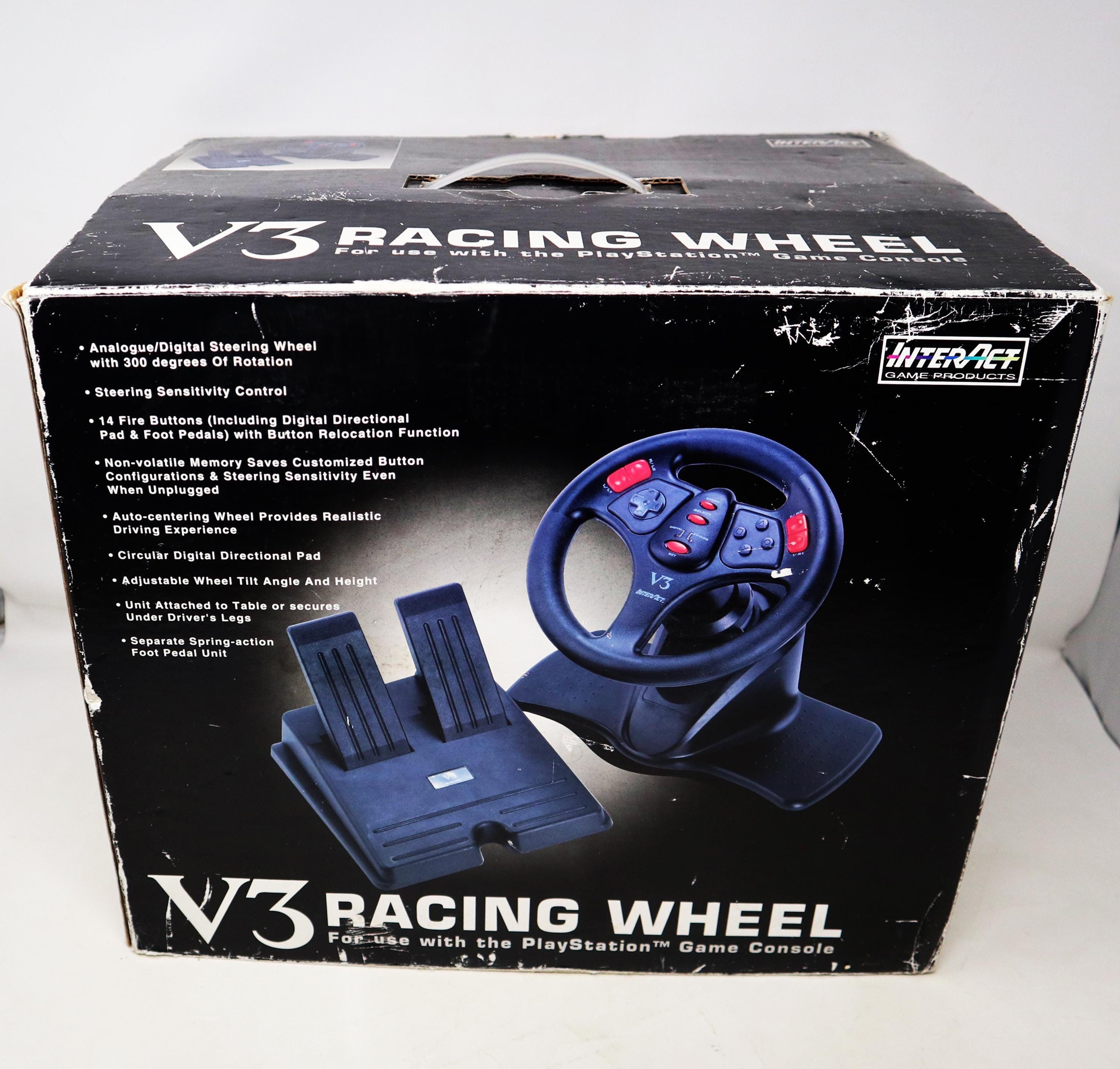 Vintage V3 Racing Wheel Controller Boxed for Use With the Sony