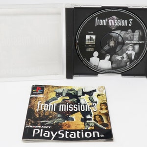 Vintage 2000 Playstation 1 PS1 Front Mission 3 Video Game Pal Version Black Label 1 Player image 7