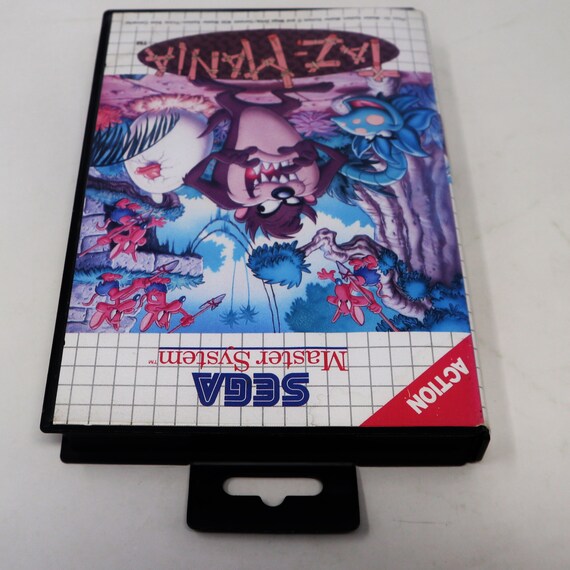 Vintage 1992 90s Sega Master System Taz-mania Cartridge Video Game
