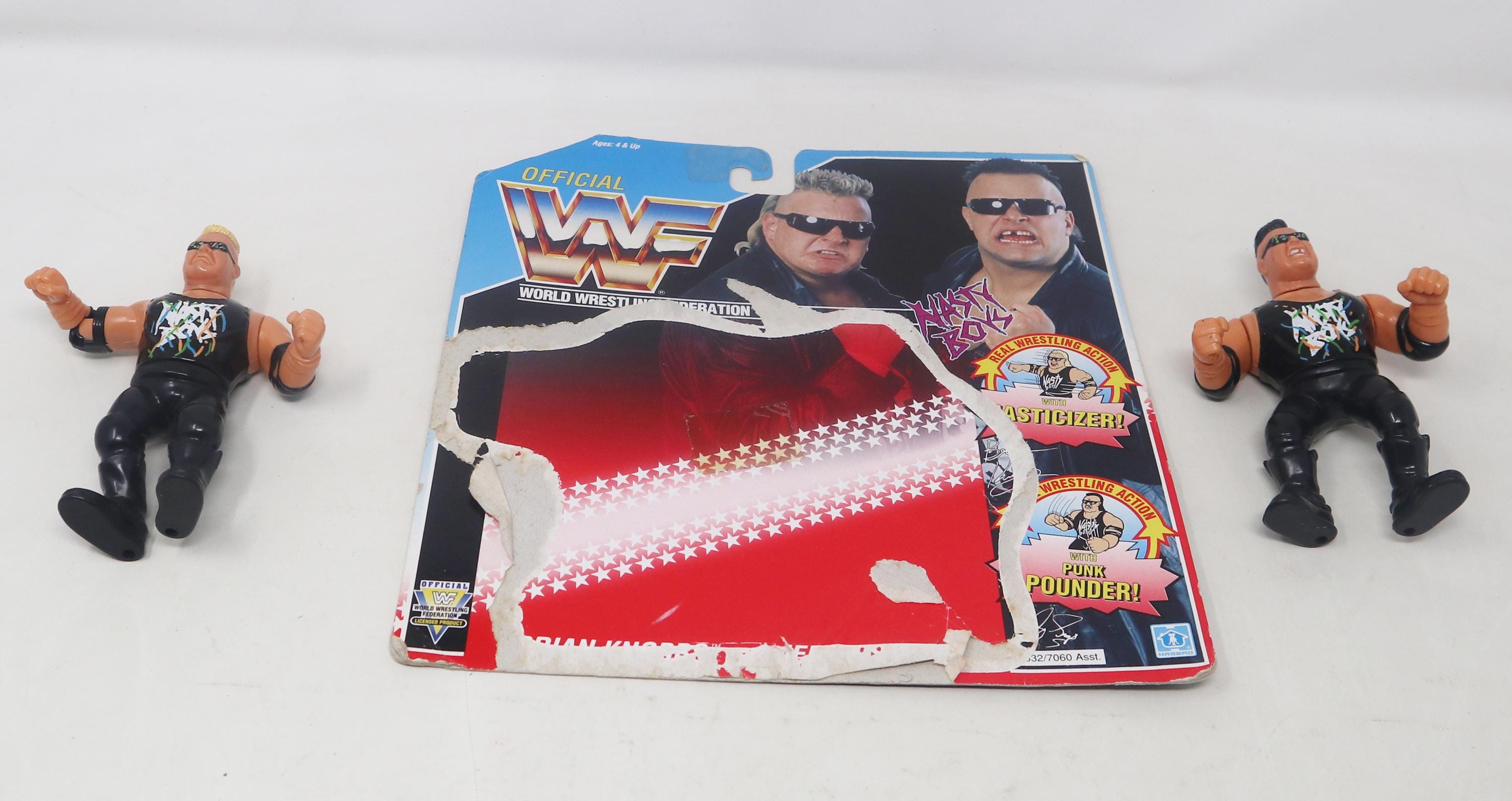 Vintage 1991 90s Hasbro WWF Wrestling Series 3 Tag Teams Nasty