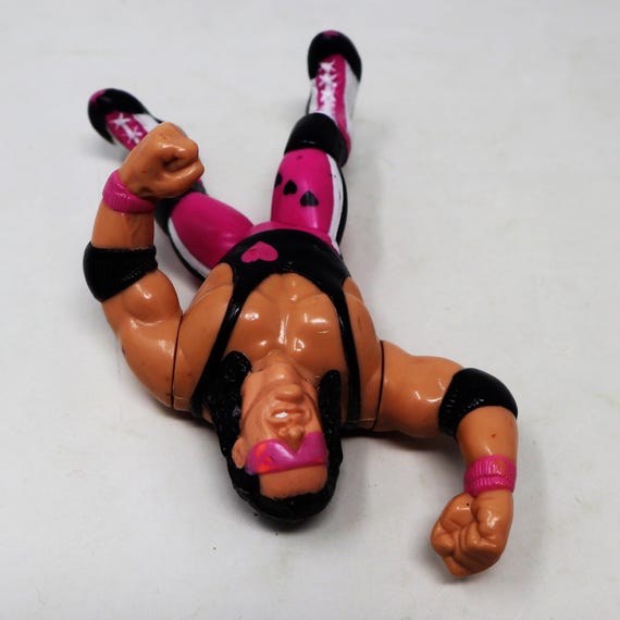 Figurine Hasbro Bret Hitman Hart 1991 - Série 4 WWE WCW - Vintage Années 90