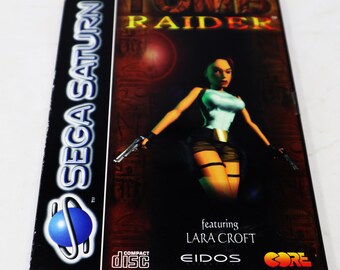 Jeu Tomb Raider Sega Saturn 1996 - Version PAL Complète, Bon état