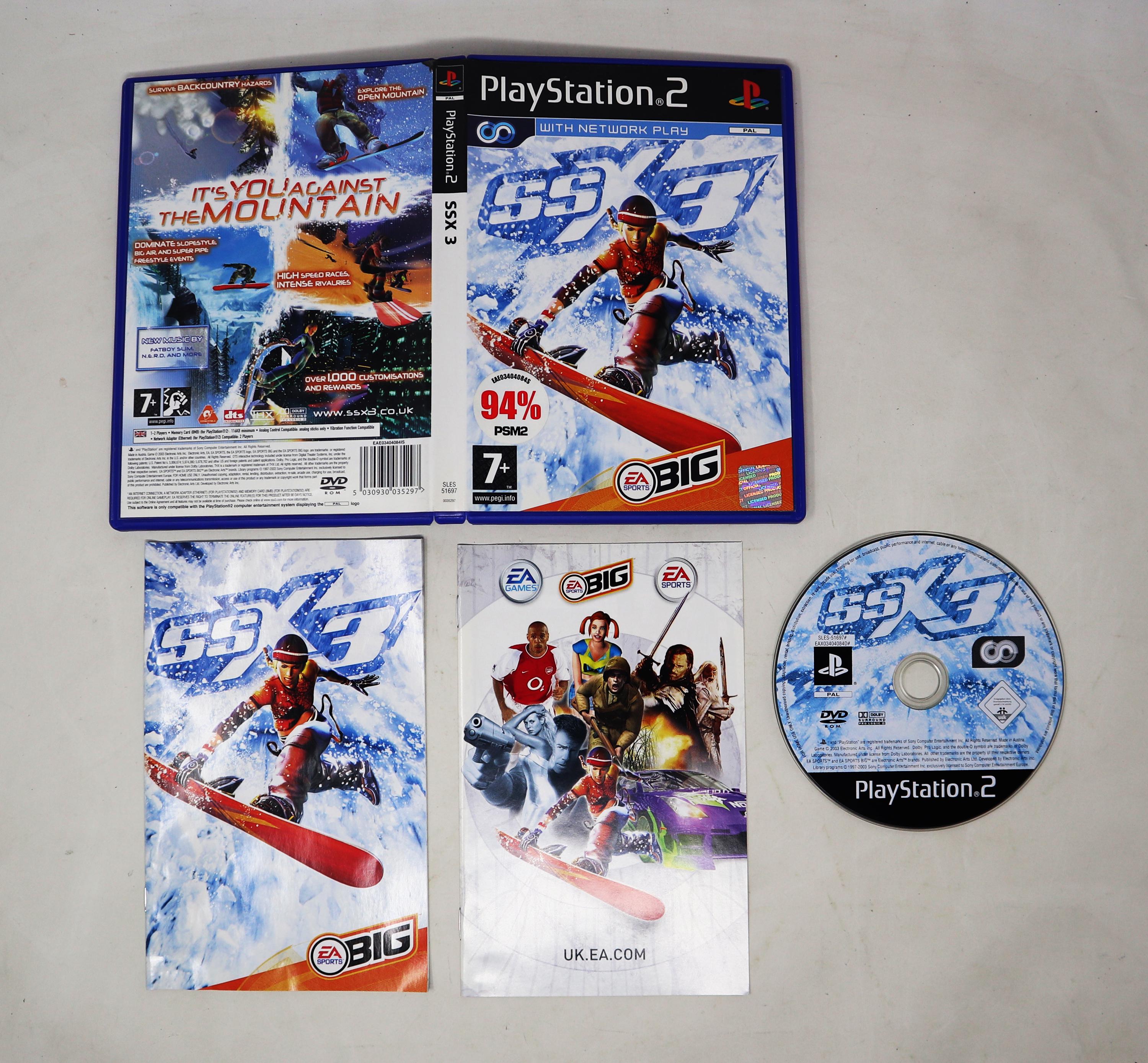 PS2ソフト Vintage 2003 Sony Playstation 2 PS2 SSX 3 Snowboarding Video Game