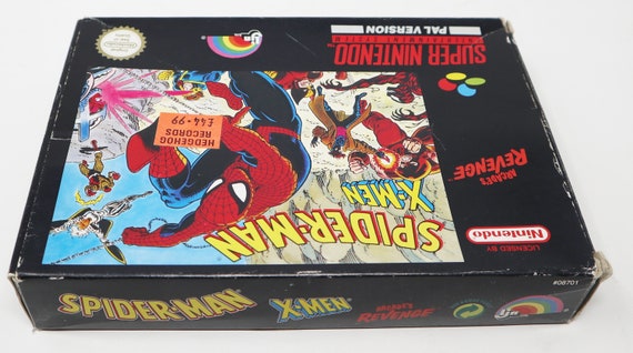 Vintage 1992 90s Super Nintendo Entertainment System SNES Marvel