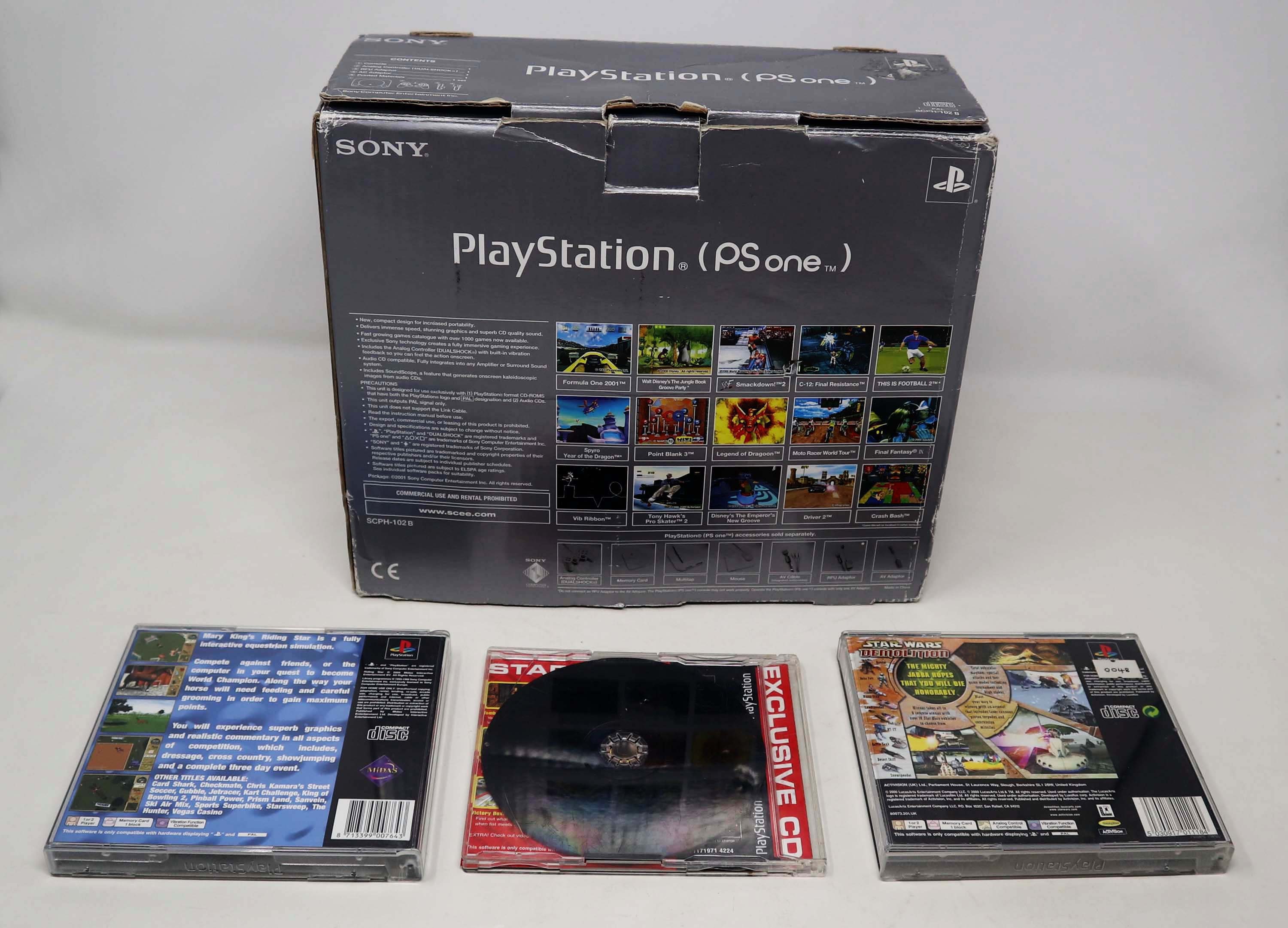 Vintage 2000 Sony Playstation PS One 1 Pal Console Boxed SCPH-102 ...
