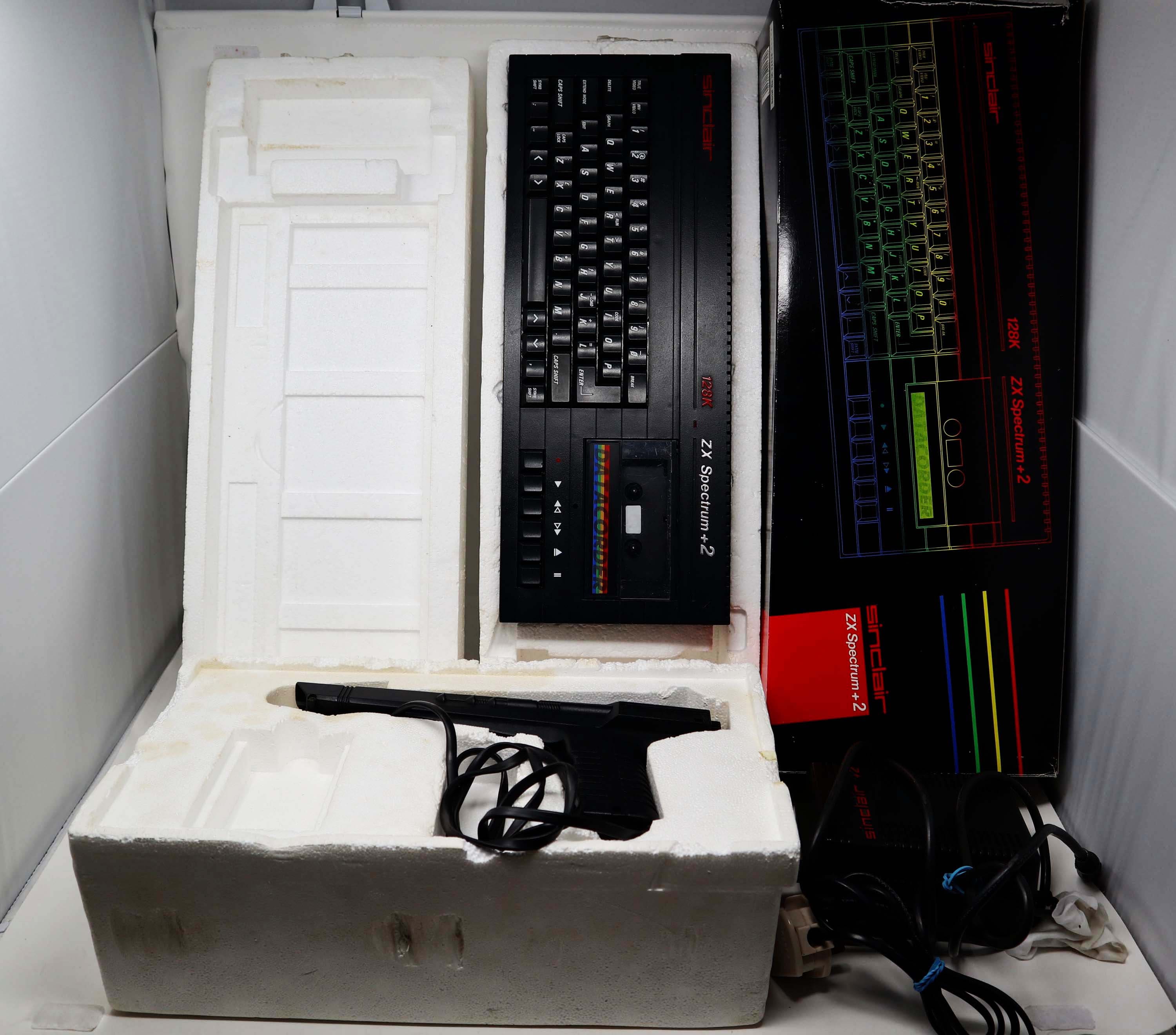 Vintage 1990 90s Sinclair ZX Spectrum Personal Computer +2 128K James ...