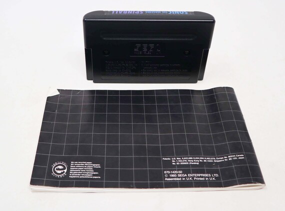 Lot De 2 Jeux SEGA MEGA DRIVE (PAL) : Sonic 1 + Sonic Spinball - Testés Et En Bon état
