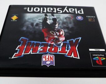 Vintage 1998 90s Playstation 1 PS1 NFL Xtreme Video Game Pal 1-2