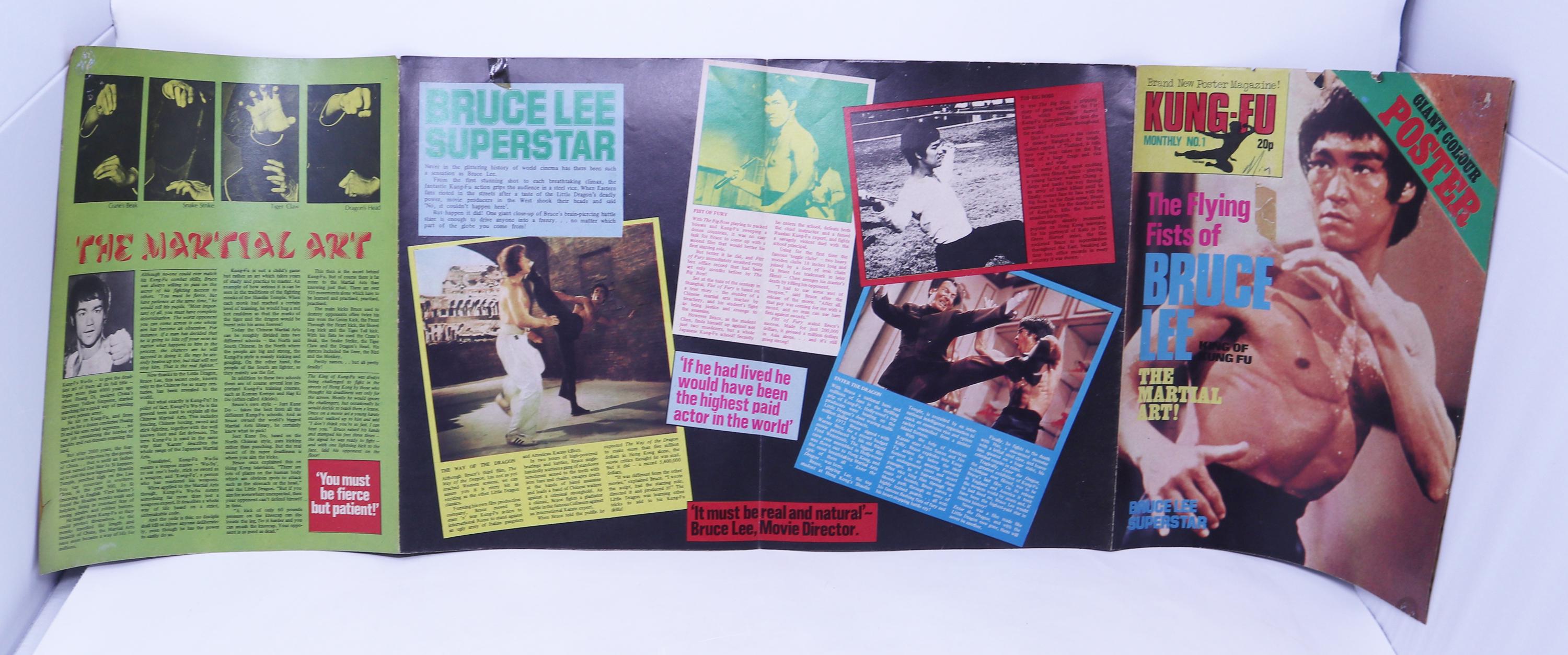 MAGAZINE KUNG-FU N°17 1975 - Bruce Lee - Poster Geant EUR 5,90 MAGAZINE KUNG-FU N°17 1975 - Bruce Lee - Poster Geant EUR 5,90