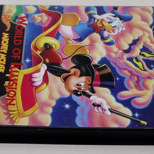 Vintage 1992 90s Sega Mega Drive Megadrive World Of Illusion Starring Mickey Mouse And Donald Duck Cartridge Video Game Pal & French Secam image 3