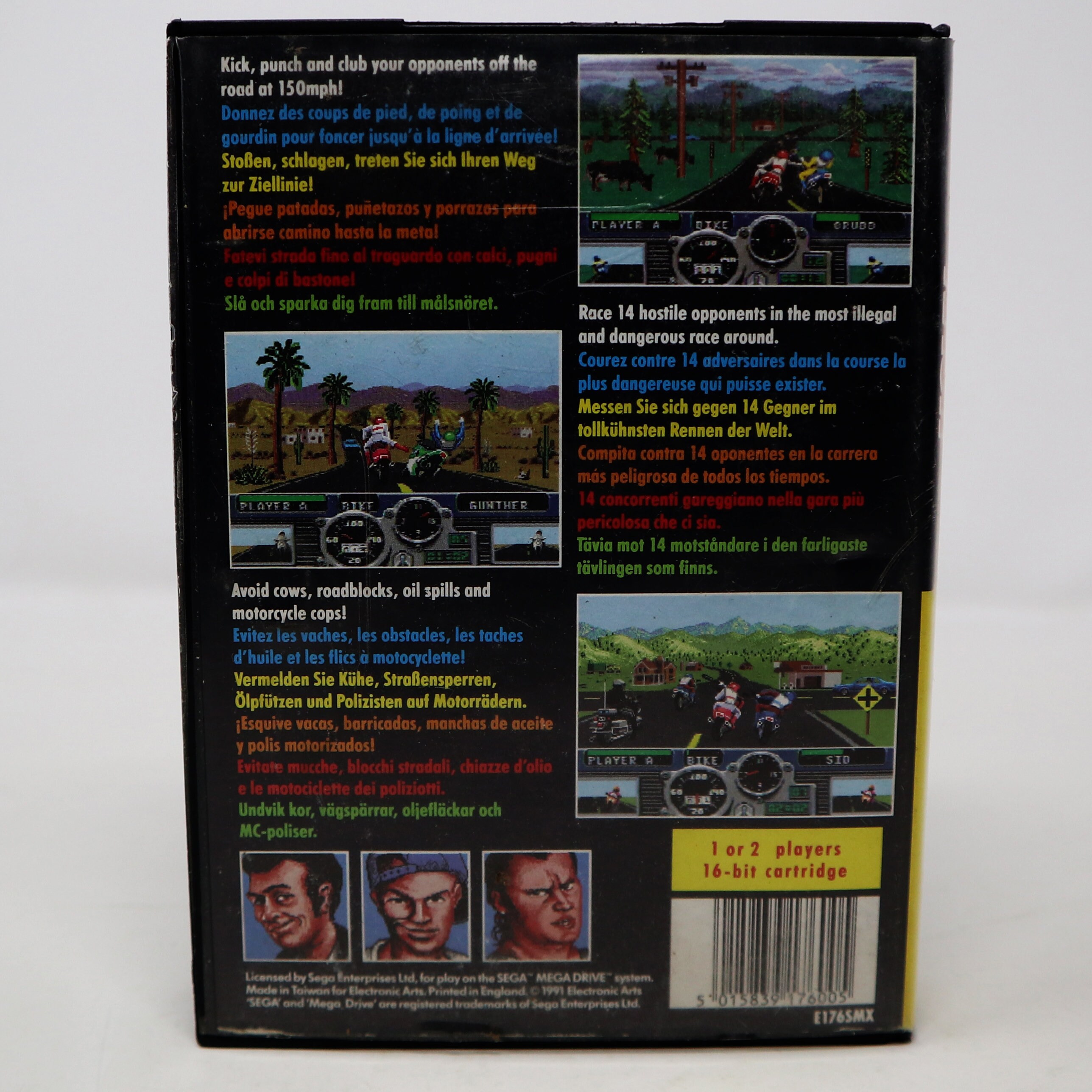 Road Rash I, Jogo De Mega Drive, Sega