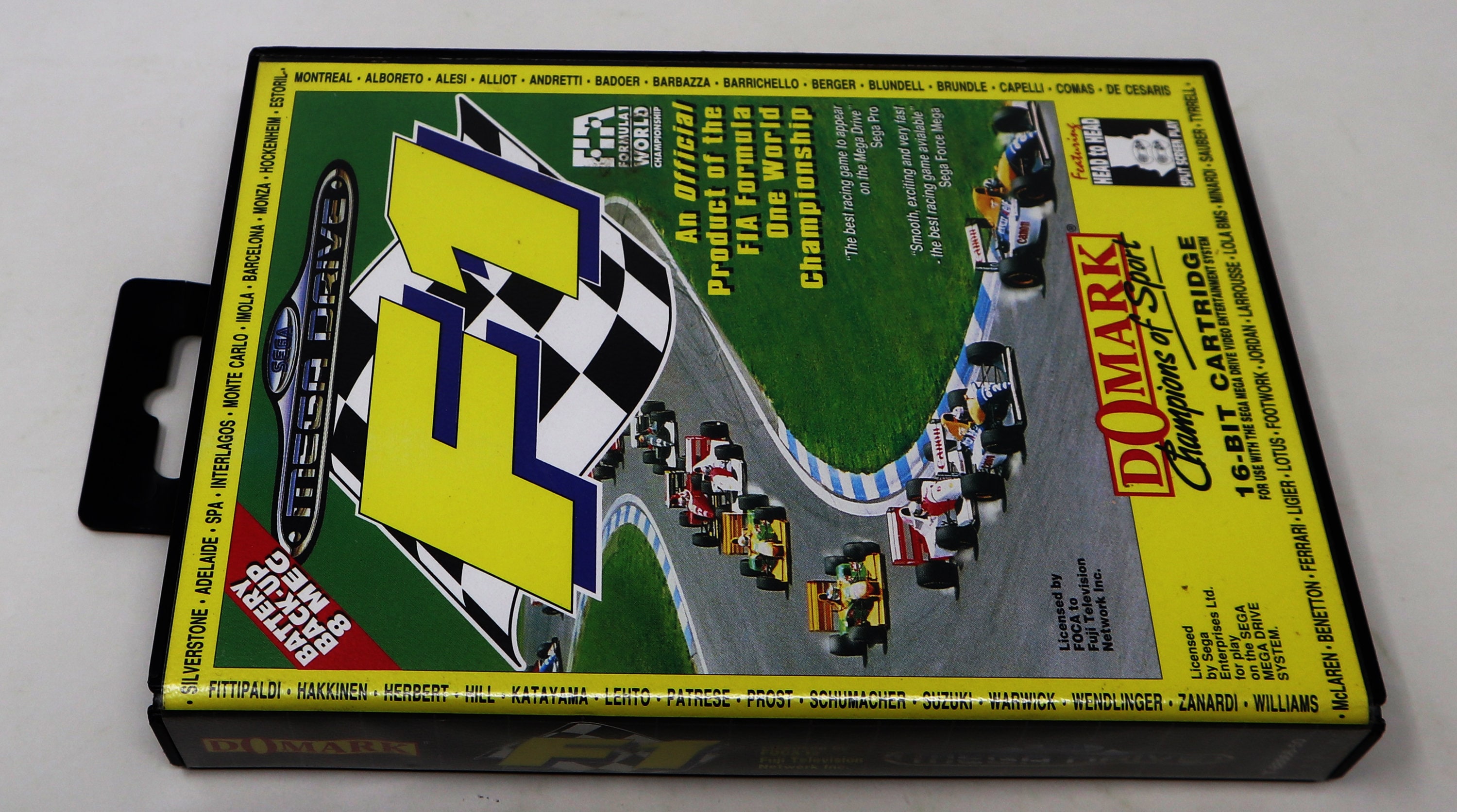 Vintage 1993 90s Sega Mega Drive Megadrive F1 Domark Champions of