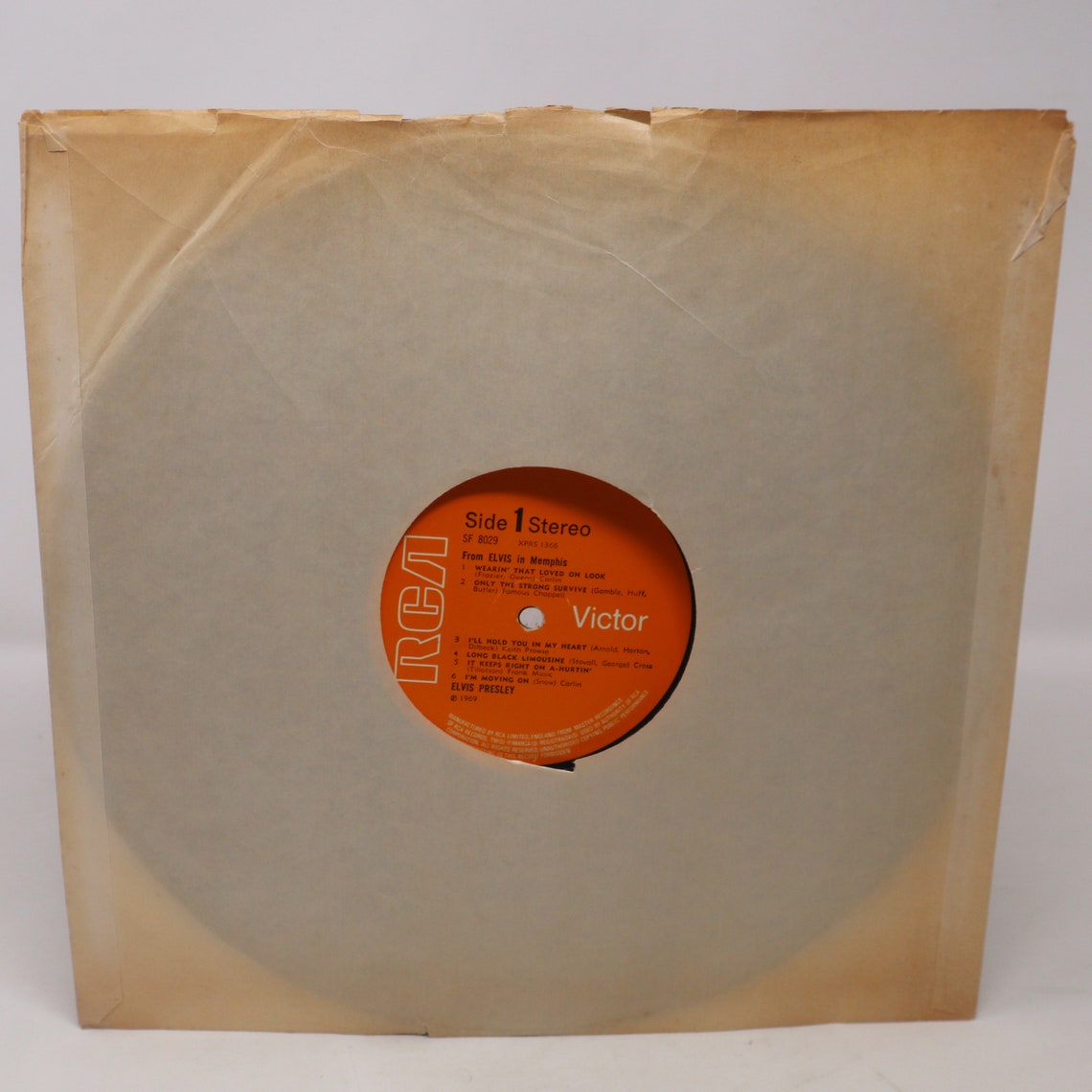 Vintage 1970 70s RCA Elvis Presley - From Elvis in Memphis 12