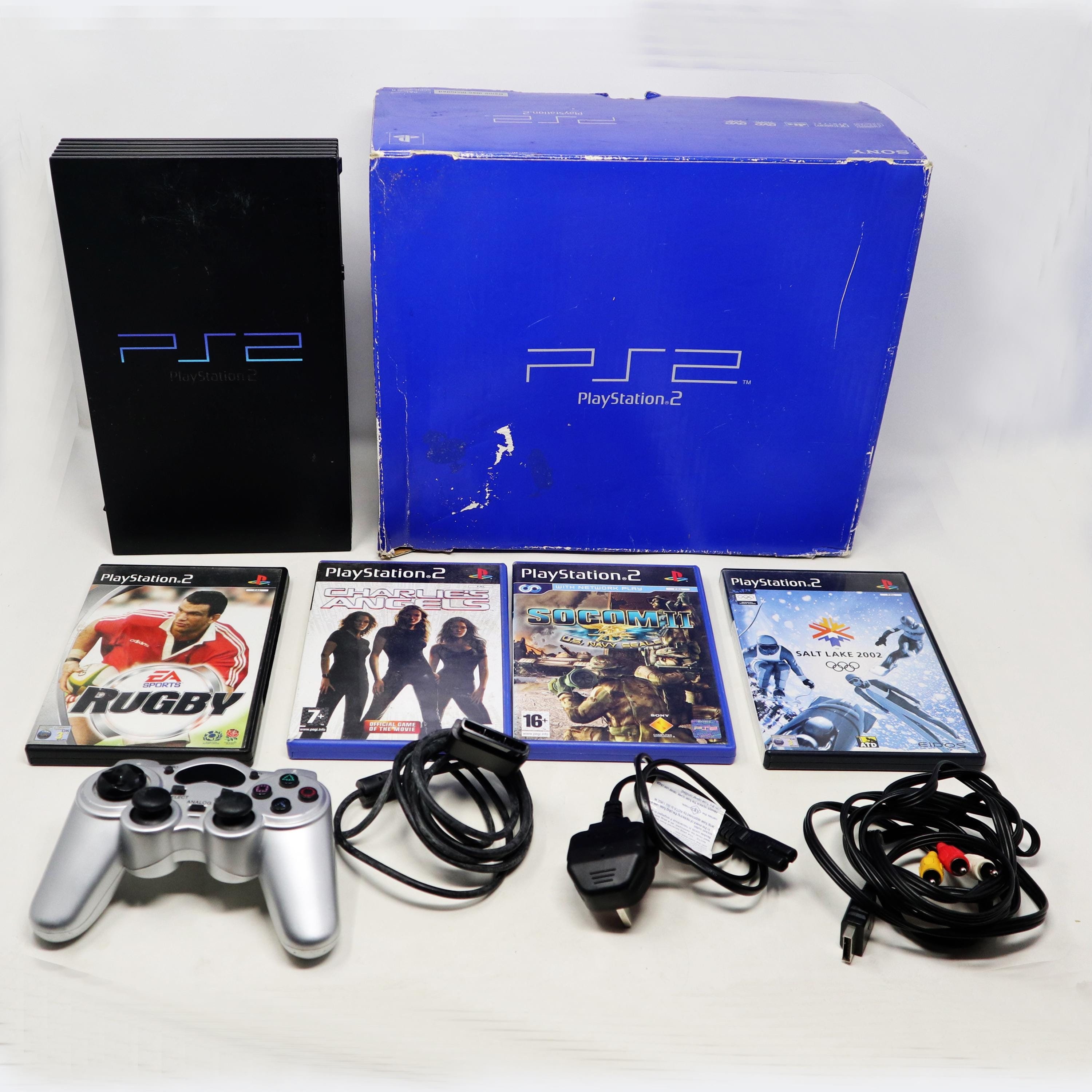 Vintage Sony Playstation 2 PS2 Black Pal Console (SCPH-50003