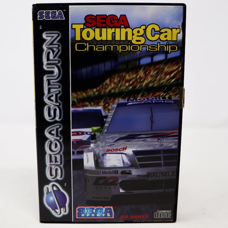 Vintage 1995 90s Sega Saturn Sega Touring Car Championship Video Game Pal & French Secam 2 Players Retro image 1