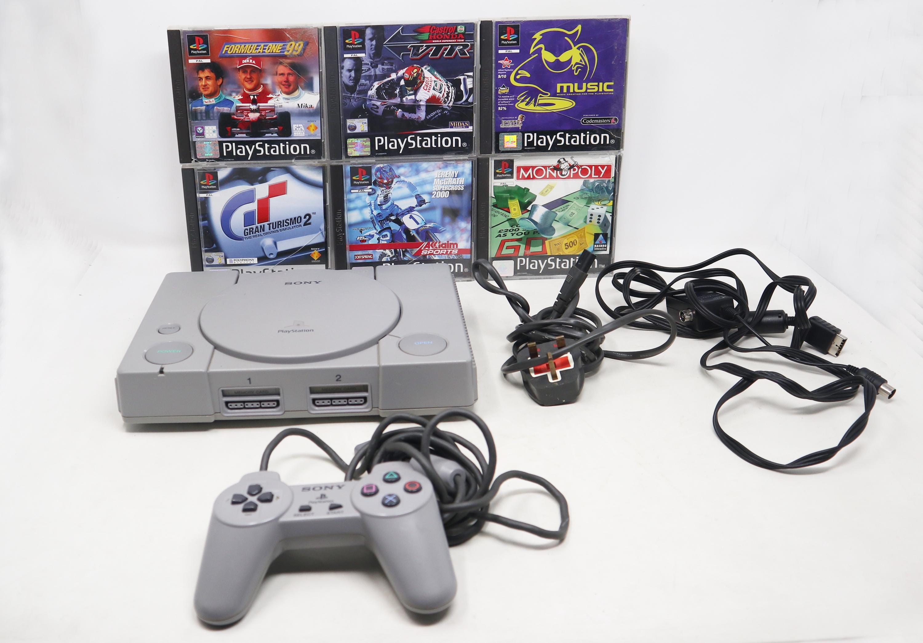 Vintage Sony Playstation 1 PS1 Pal Console (SCPH-1002) (fully