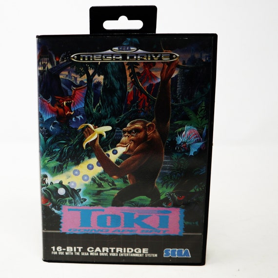 Vintage 1991 90s Sega Mega Drive Megadrive Toki Going Ape Spit 16
