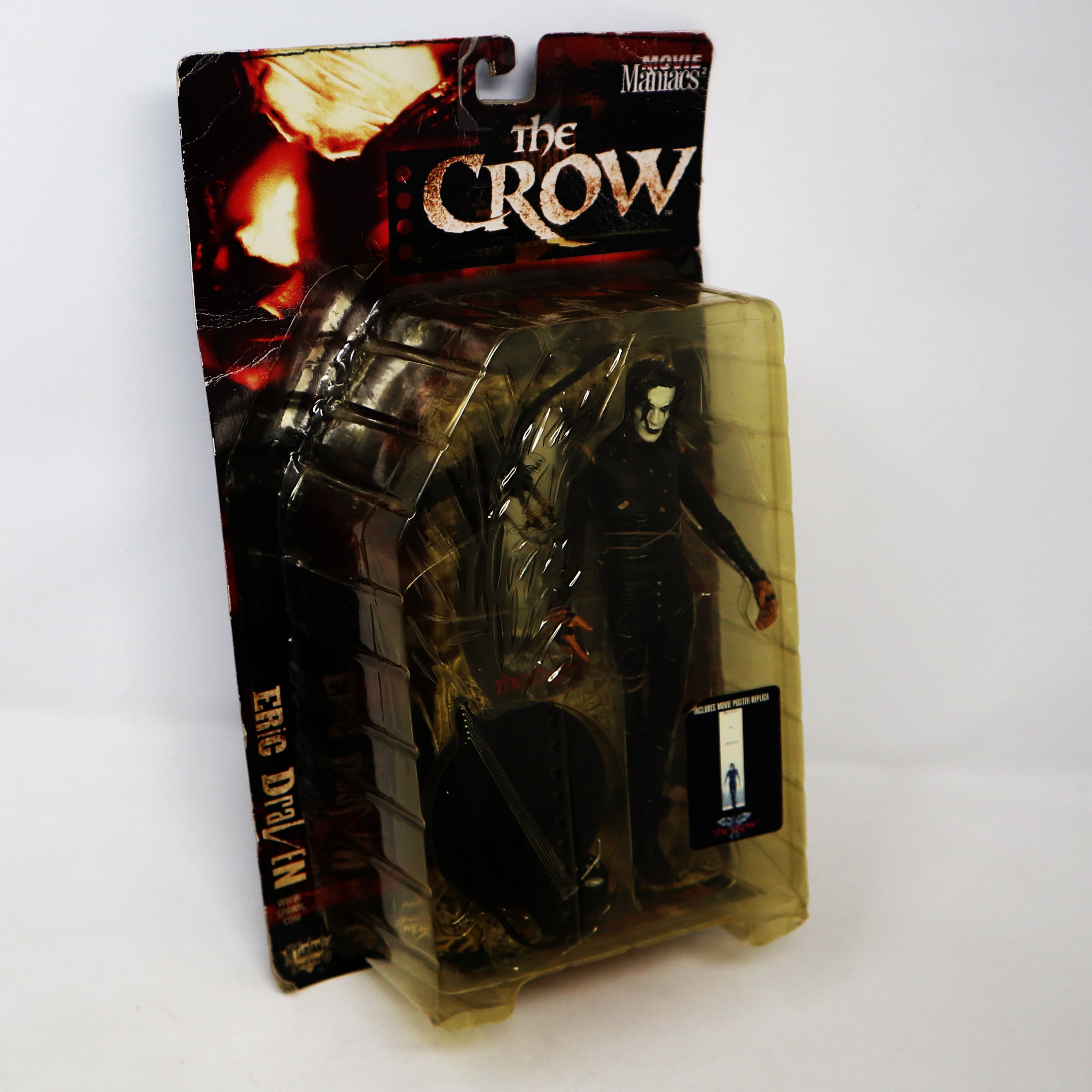 Vintage 1999 90s Mcfarlane Toys Movie Maniacs 2 the Crow Eric Draven 7 Feature Film Action Figure MOC Carded Rare brandon Lee Etsy UK