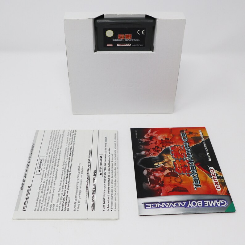 Vintage 2001 Nintendo Game Boy Advance Tekken Advance Cartridge Video Game Boxed Pal image 7